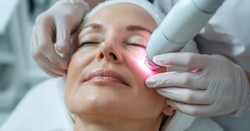 Laser Genesis Treatment Session